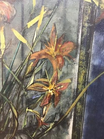 TRABUC Louis (1928-2008)
Le vase bleu aux...