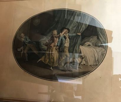 L'amant
Gravure en couleur par Beljambe d'après...