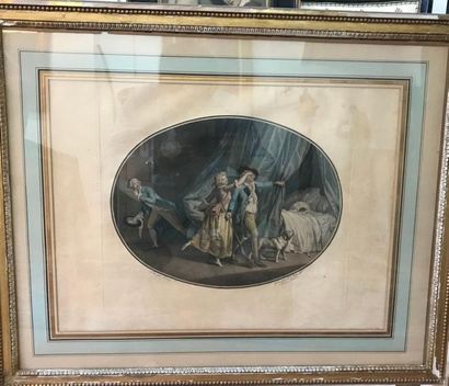 L'amant
Gravure en couleur par Beljambe d'après...