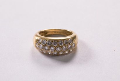 Bague jonc en or jaune 18K (750 millièmes)...