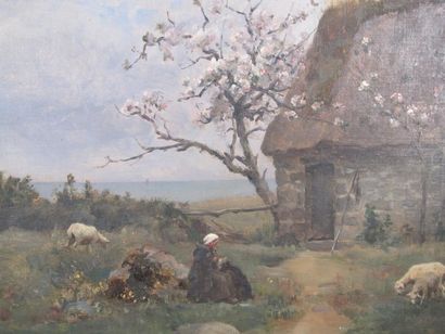 VAYSON Paul (1841-1911)
Chaumier à Corolles
Huile...