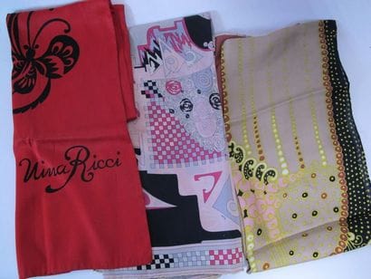 Lot comprenant :
Emilio Pucci (x2), Céline...