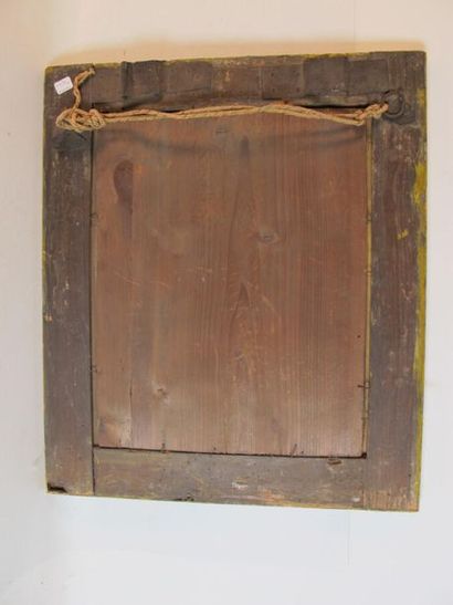 Miroir rectangulaire en bois doré
54 x 47...