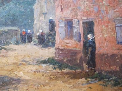 Ecole moderne
Scène bretonne
Huile sur toile
48,5...