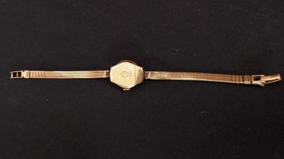 LIP montre bracelet de dame en or jaune 18K,...