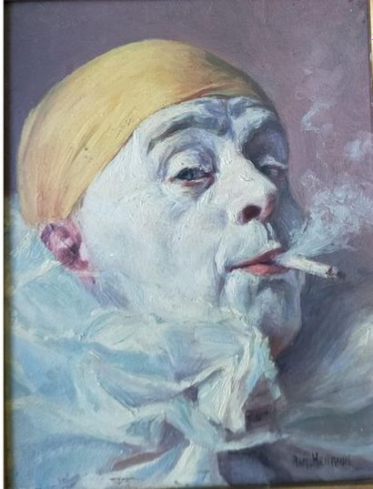 HENRION Armand (1875-1958)
Tête de Pierrot...