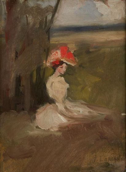 LAPRADE Pierre (1875-1931)
Elégante au chapeau
Huile...