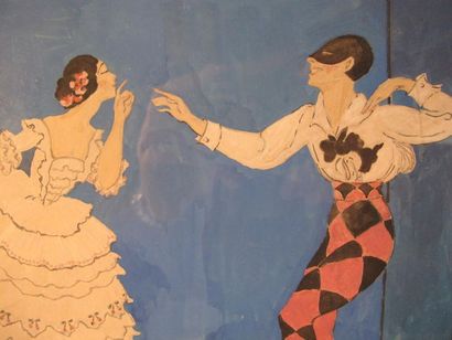 BABRBIER Georges (1882-1932)
Projet de costume...