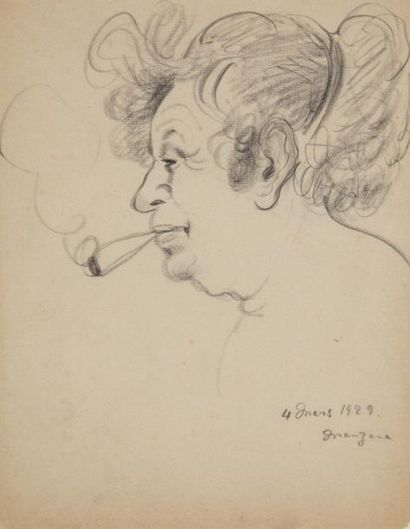MANZANA PISSARRO Georges (1871-1961)
La cigarette...