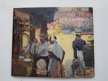 LANDAUER Patrice (né en 1965)
Scène de marché
Huile...