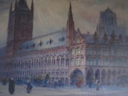 ADAM Henri (1864-1917)
Ypres, Les Halles...