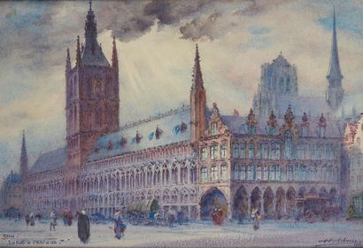 ADAM Henri (1864-1917)
Ypres, Les Halles...