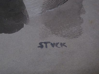 VON STUCK Franz (1863-1928)
Deux études de...