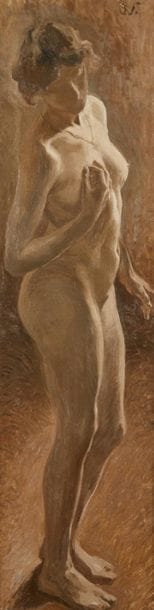 VAUTIER Otto (1863-1919)
Nu féminin en pied
Huile...