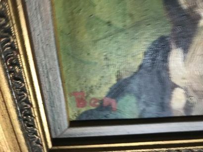 BEN
Portrait d'homme au turban
Huile sur...