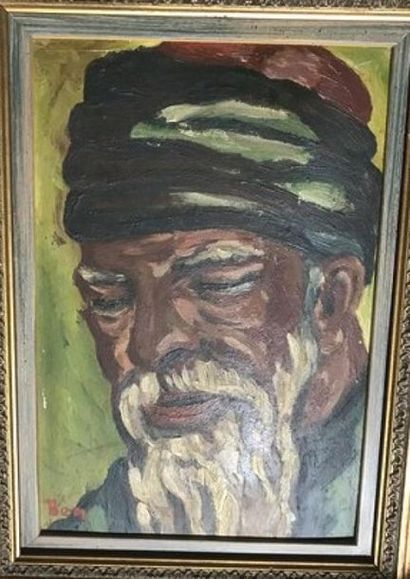 BEN
Portrait d'homme au turban
Huile sur...