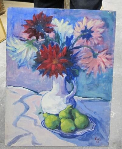 KRITZ Michel (1925-1994)
Dahlias
Huile sur...
