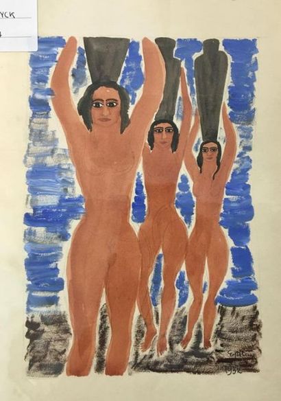 EYCK Charles (1897-1983) 
Baigneuses
Sept...