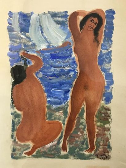 EYCK Charles (1897-1983) 
Baigneuses
Sept...