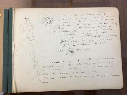 FINI Leonor (1907-1996)
Carnet de croquis
Onze...