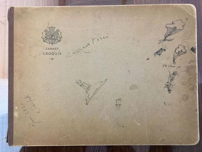 FINI Leonor (1907-1996)
Carnet de croquis
Onze...