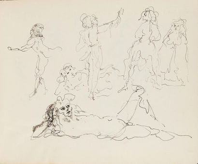 FINI Leonor (1907-1996)
Carnet de croquis
Onze...