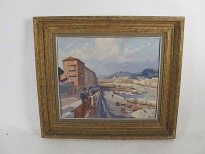 BARNOIN Henri (1882-1940)
Port de pêche méditerrannéen
Huile...