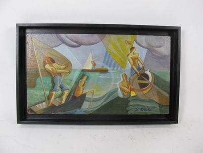 DE KRISTO Bela (1920-2006)
Les pêcheurs
Huile...