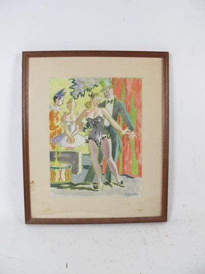 LEPELTIER Robert (1913-1996)
Scène de Cabaret...