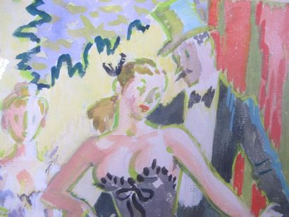 LEPELTIER Robert (1913-1996)
Scène de Cabaret...