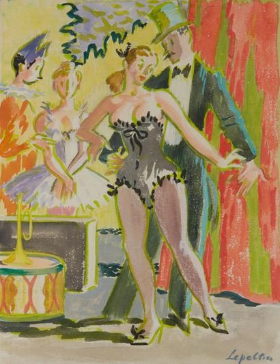 LEPELTIER Robert (1913-1996)
Scène de Cabaret...