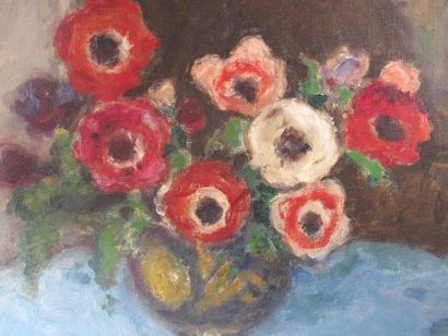 d'ESPAGNAT Georges (1870-1950)
Bouquet d'anémones
Huile...