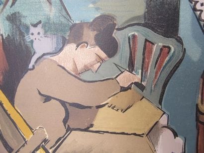 LHOTE André (1885-1962)
Femme à la couture
Lithographie...
