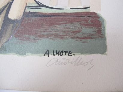 LHOTE André (1885-1962)
Femme à la couture
Lithographie...