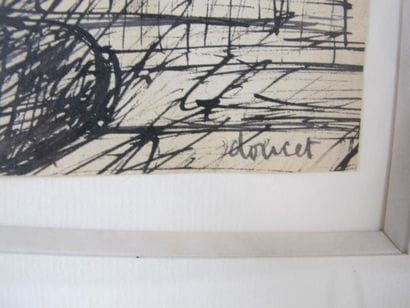 DOUCET Jacques (1924-1994)
Le bureau, 1947
Encre...
