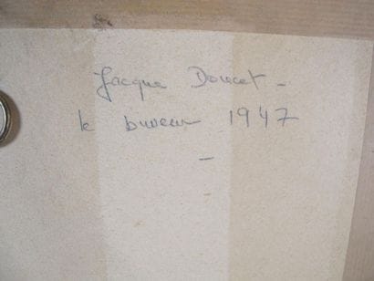 DOUCET Jacques (1924-1994)
Le bureau, 1947
Encre...