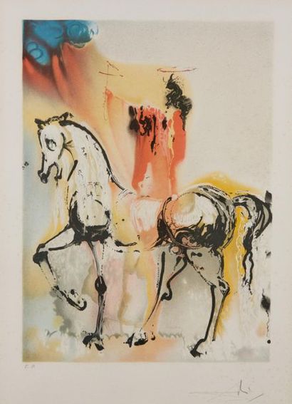 DALI Salvador (1904-1989)
Les Chevaux daliniens,...