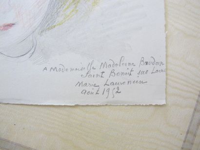LAURENCIN Marie (1883-1956)
Portrait de Madeleine...