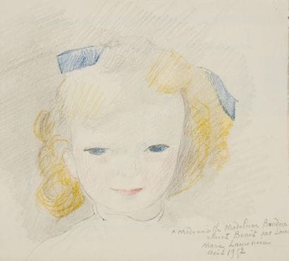 LAURENCIN Marie (1883-1956)
Portrait de Madeleine...