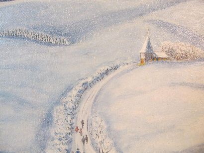 FAVIER Cécile
Paysage enneigé
Huile sur toile,...