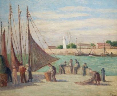 LUCE Maximilien (1858-1941)
Sur le quai à...