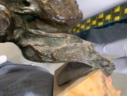 ECOLE MODERNE
Buste de Beethoven
Bronze sur...