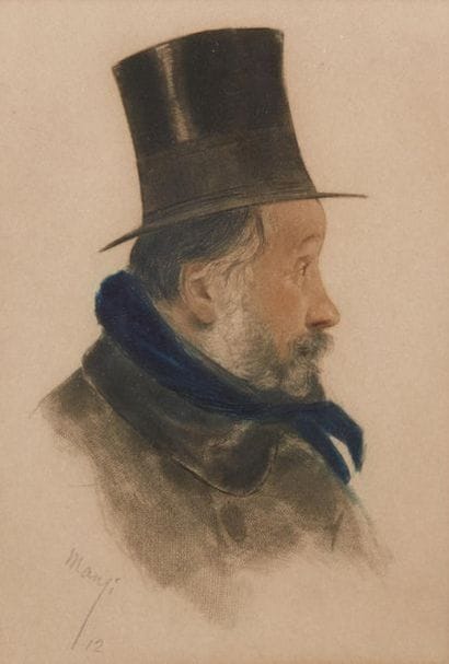 MANZI Michel (1849-1915)
Portrait d'Edgar...