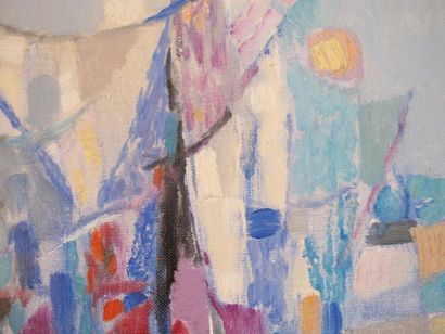 CHEVOLLEAU Jean (1924-1996)
Bateaux bleus
Huile...