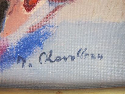 CHEVOLLEAU Jean (1924-1996)
Bateaux bleus
Huile...