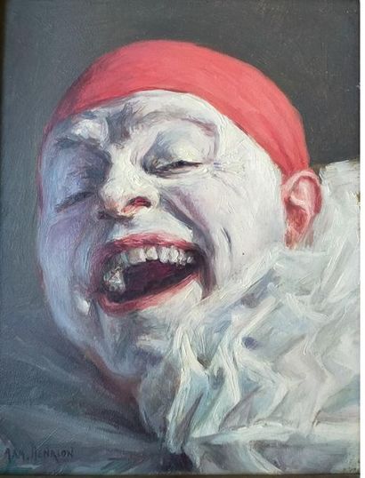 HENRION Armand (1875-1958)
Tête de Pierrot...