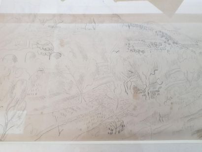 DUFY Raoul (1877-1953)
La campagne de Vence
Dessin...