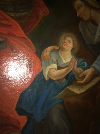 17th or 18th century school

Our Lady's education

Oil...