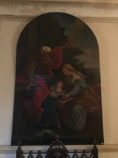17th or 18th century school

Our Lady's education

Oil...