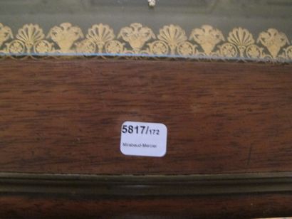 Moulded wood writing table in Louis XVI style,...